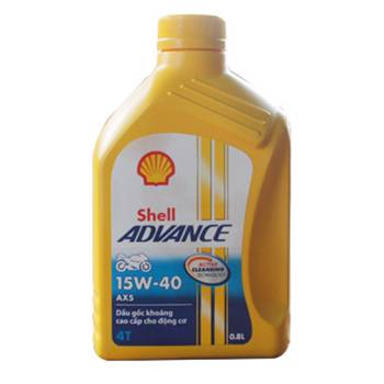 Dầu máy Shell Advance AX5 15W-40 4T 0.8 Lít